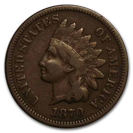 1870 Indian Head Cent Fine 1870 Indian Head Cent Fine